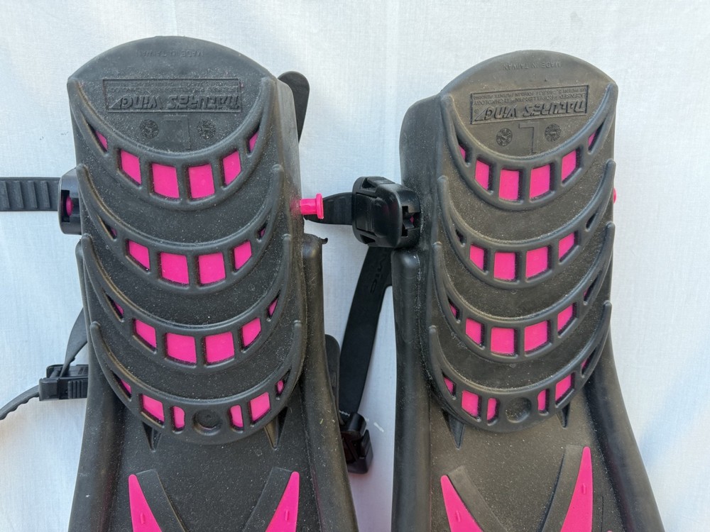 Atomic Aquatics Pink Split Fin Splitfin Open Heel Size Large