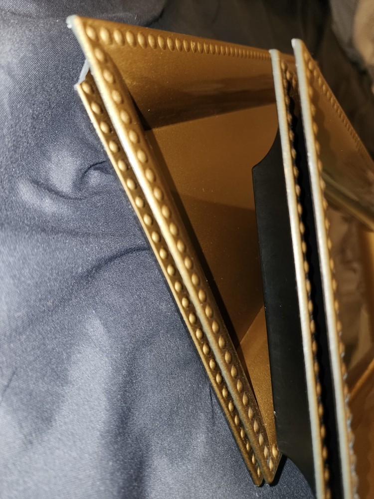 4 Gold Decorative Beaded Trays / Vanity Trays