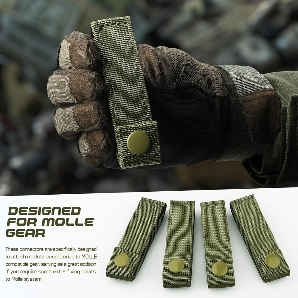 Durable Nylon Molle Straps 4" - Essential for Tactical Bag Customization