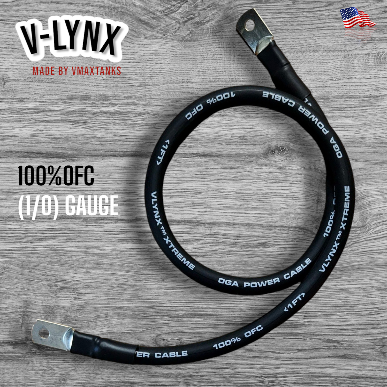 1/0 AWG 0 Gauge Copper Battery Cable Power Wire Car, Marine, Inverter, RV, Solar