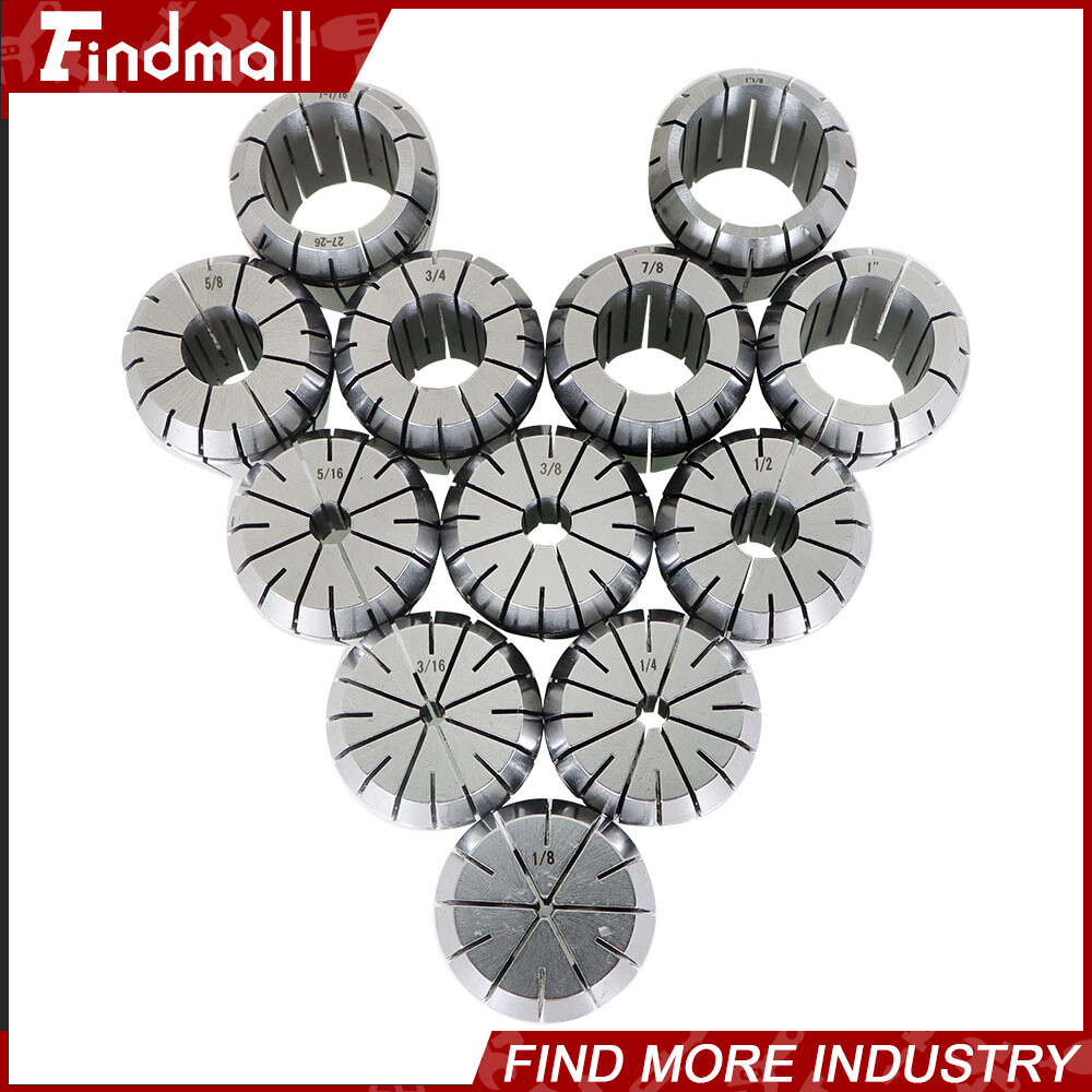 ER40 Collet 12Pcs Spring Collets Chuck Set 1/8"- 1-1/8" Precision For Lathe