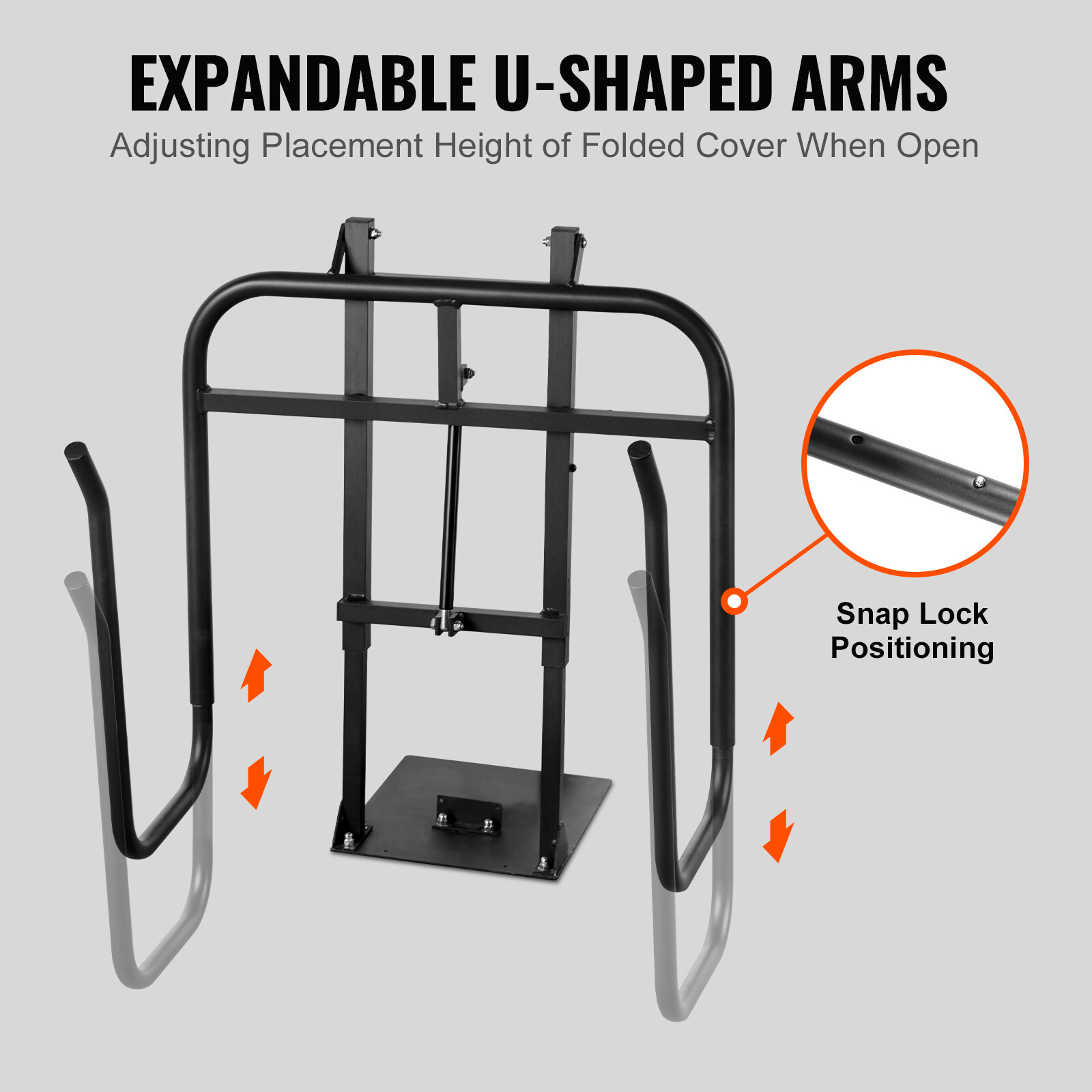 VEVOR Hot Tub Cover Lift Hydraulic 33.1-41.3in Height Adjustable for Hot Tub Spa
