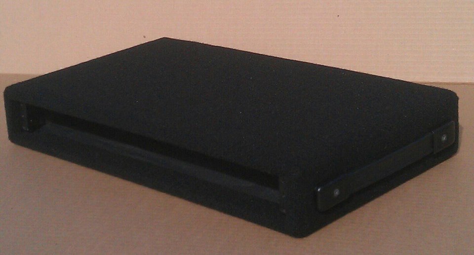 Custom Pearson 1 space rack Black w/ lids