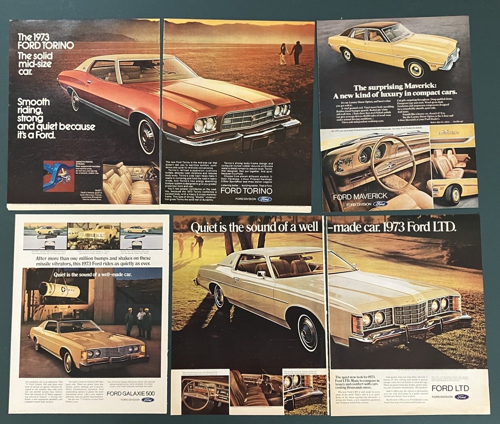 1973 Ford  Advertisements Lot of 4