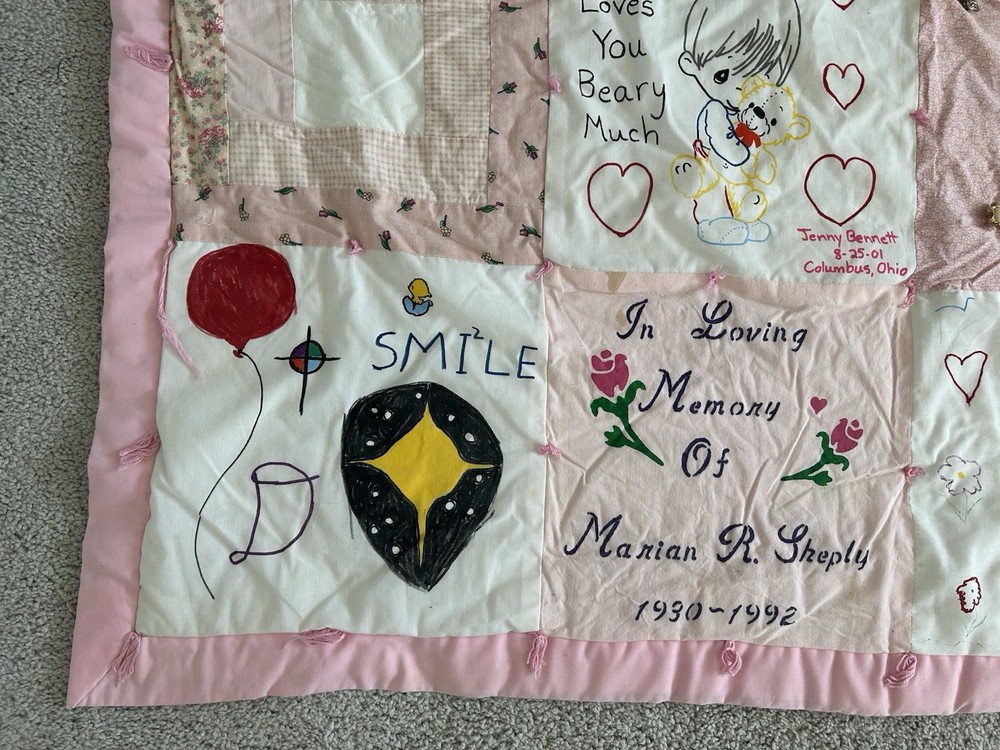 Handmade Patchwork Quilt 87x98