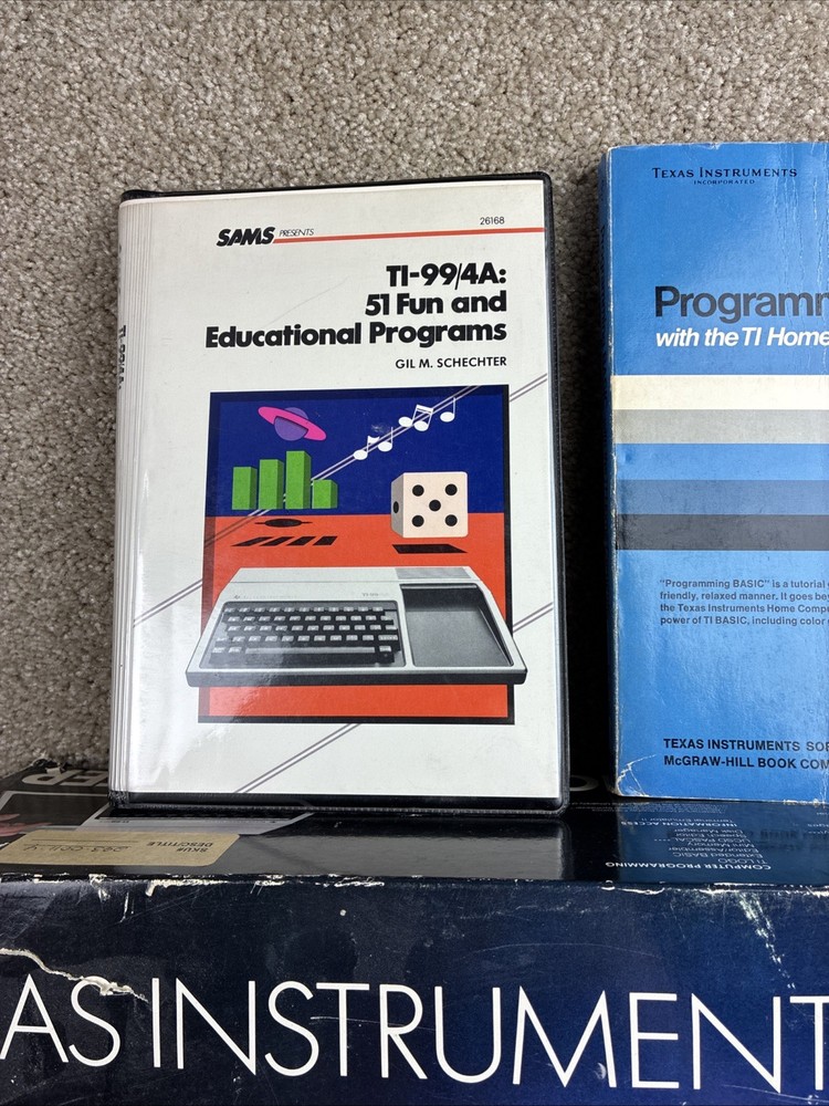 Texas Instruments TI-99/4A Home Computer POWERS UP,RED LIGHT ON!