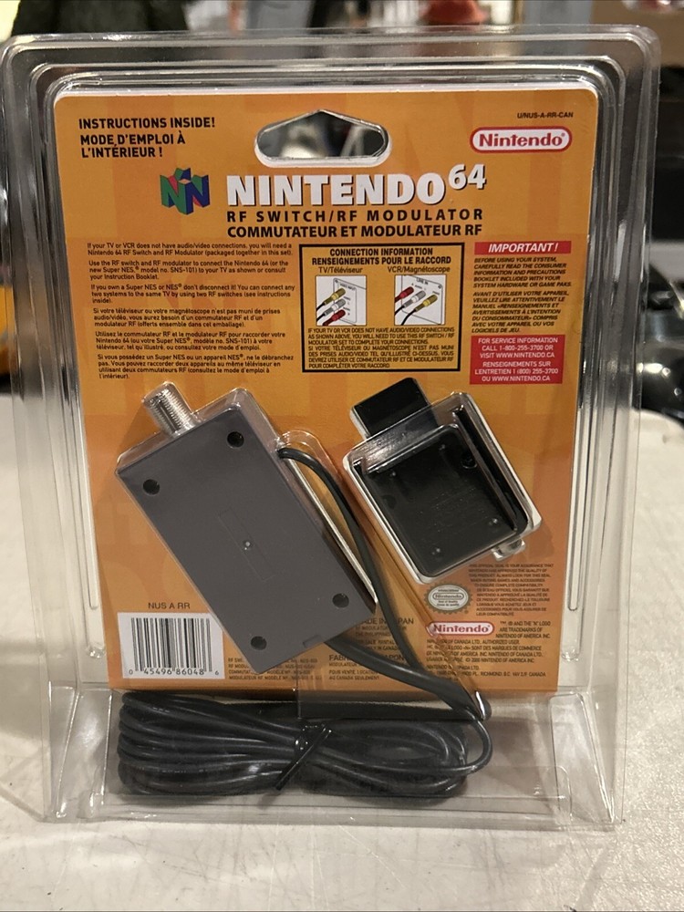 Nintendo 64 RF Switch RF Modulator - Brand New - In Package