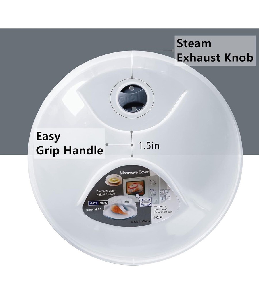 microwave food splatter cover
