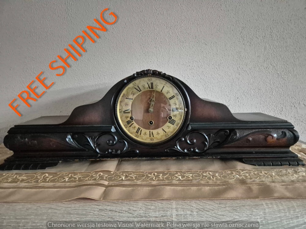 BIG German Westminster chime mantel  clock ( 0735 )