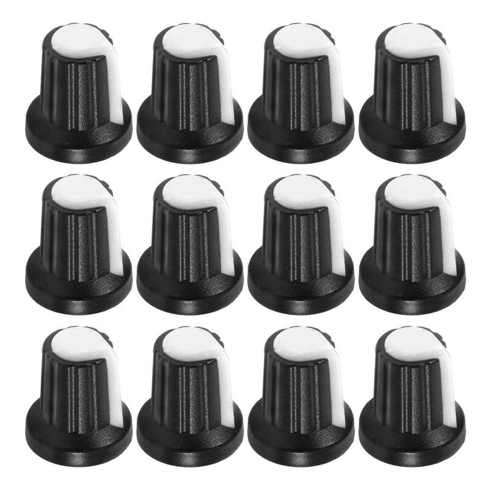 20 Pcs Amp Knobs Volume Amplifier Plastic Potentiometer Caps Replacement