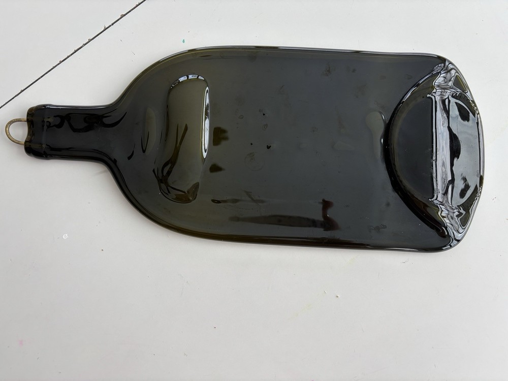Melted Wine Bottle Cheese Platter Board