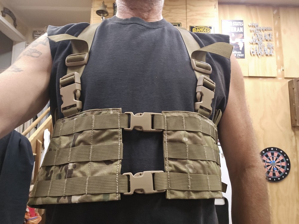 Grey Ghost Front Chest Rig Molle Multicam New