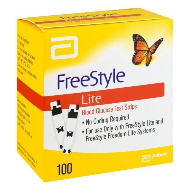 FreeStyles Lites Blood Glucose Diabetic Test Strips 100ct 2026 Imported