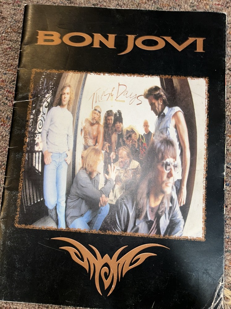 Bon Jovi  Concert Program  1995  These Days Tour  Jon Bon Jovi
