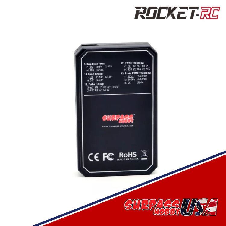 Surpass USA Rocket-RC V2 LED Program Card for TS80 PRO ESC