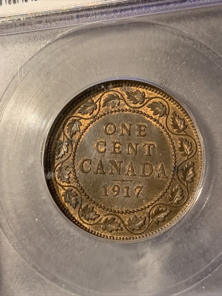 1917 CANADA One Cent ICG MS62BN