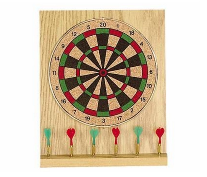 6" Executive Desktop Dartboard Game Set 6 Darts New