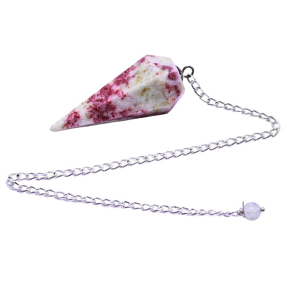 Cinnabarite Dowsing Crystal Pendulum