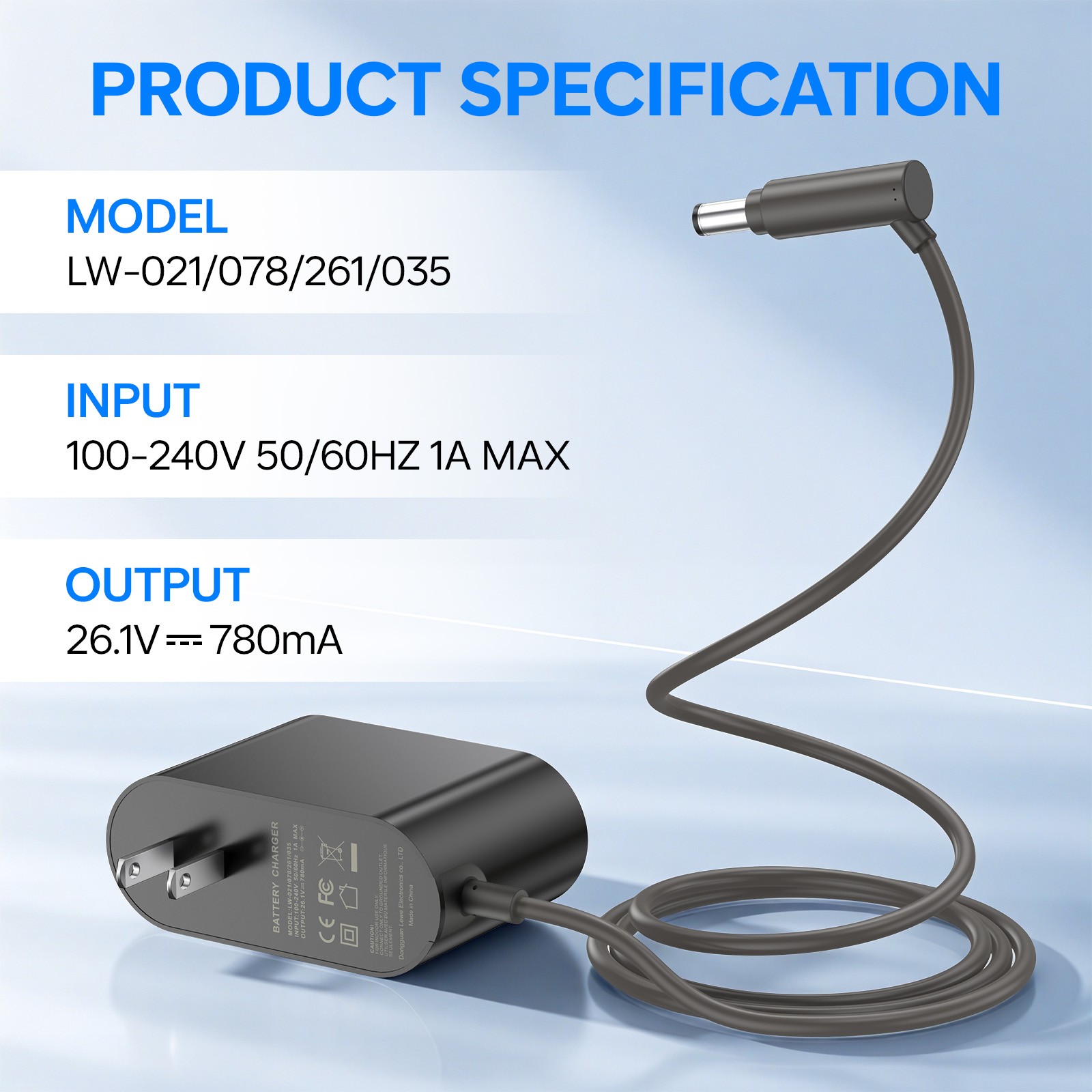 Charging Cord Charger for DysonV6 V8 V7 DC58 DC59 DC61 DC62 SV03 SV04 SV05 SV06