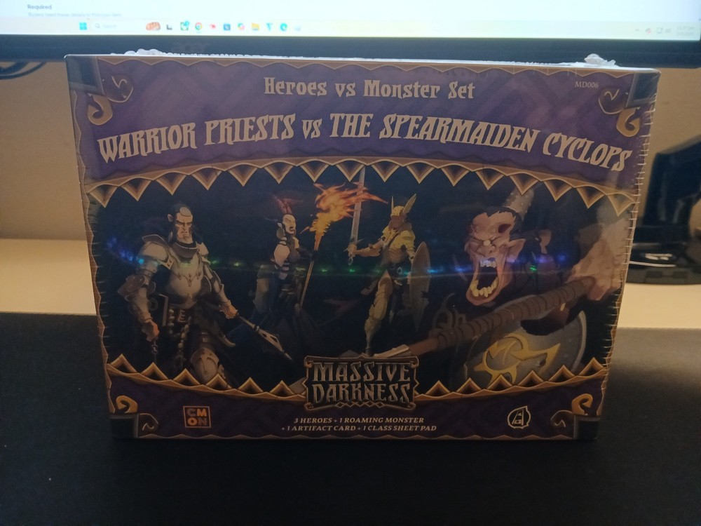 Massive Darkness Warrior Priests vs The Spearmaiden Cyclops OOP  CMON