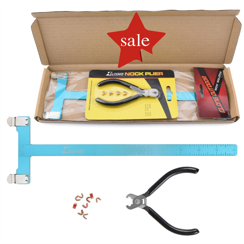 Nocking Buckle Pliers +Bow Square Archery Ruler T Shape Set Compound RecurveBows