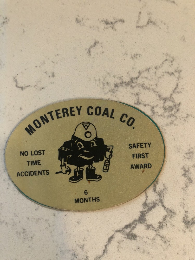 coal mining stickers nice older coal company