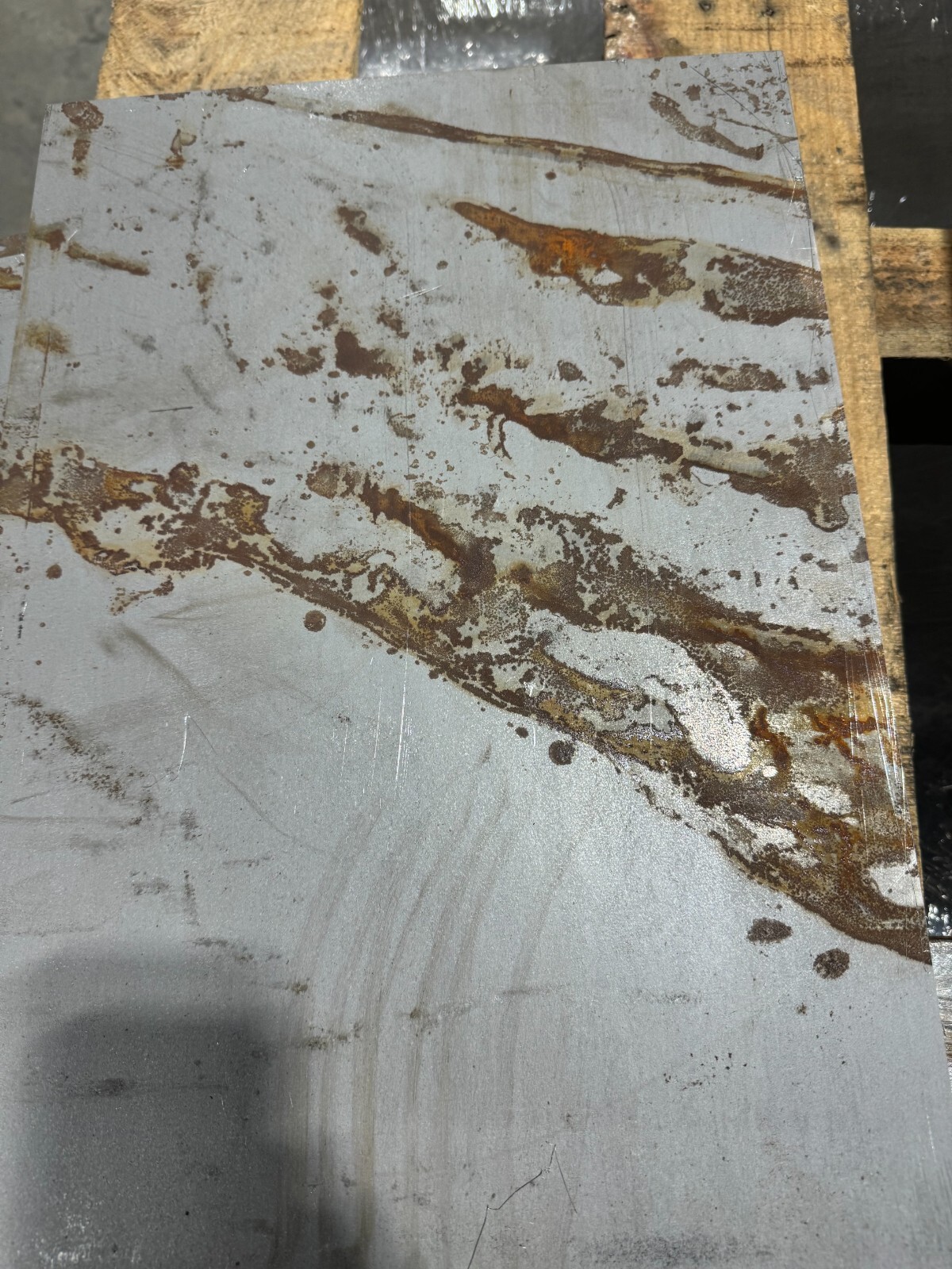 Rusty - 1/4" x 12" x 24" Steel Plate, 1 piece A36 Steel, 0.25" Thick