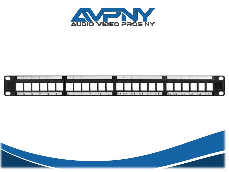 Monoprice 24-port Keystone Jack Panel - 7260