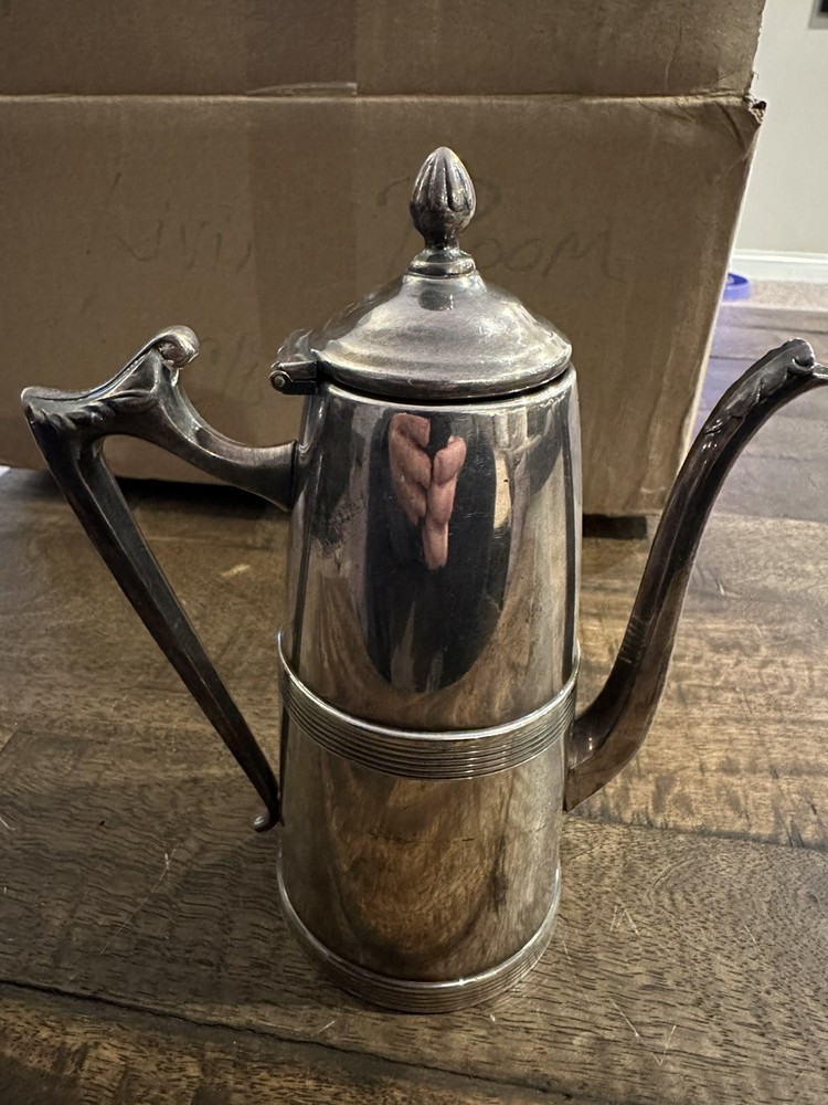 Vintage Sheffield 1111 Silver Plate Hollowware Mini Coffee Pot USA