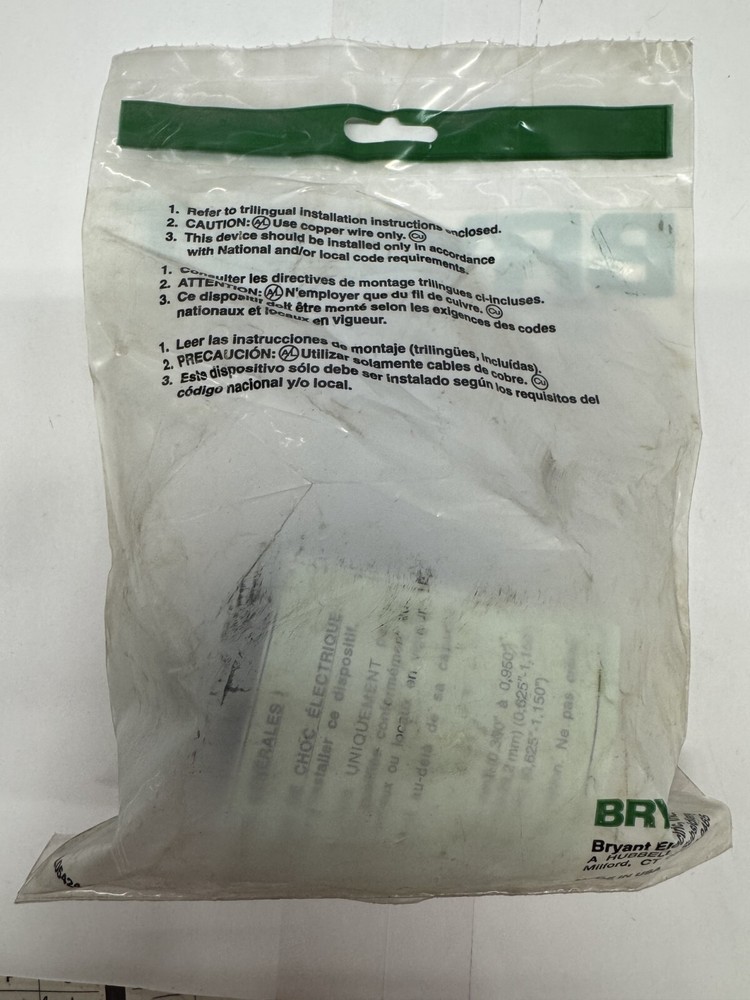 Bryant 71120NP Locking Plug, 3P 3W 20A 250V 3PH