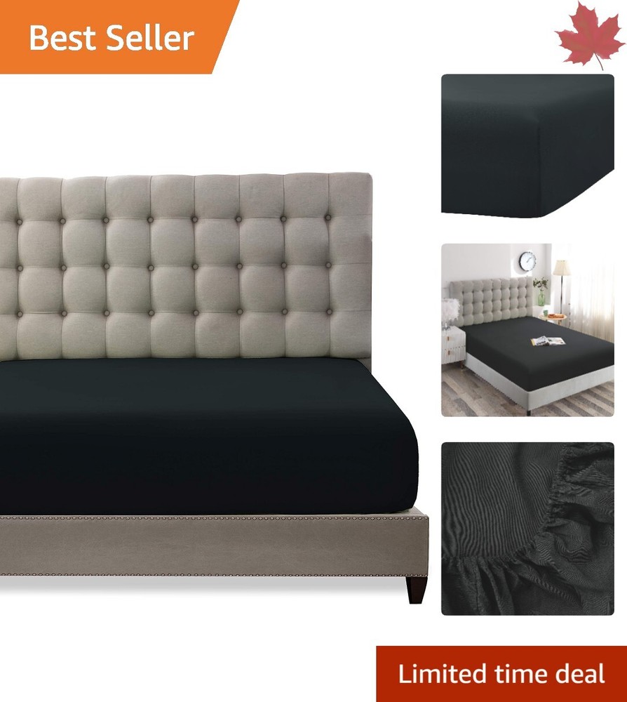 Premium Brushed Microfiber Twin Size Fitted Sheet - Comfortable and Durable