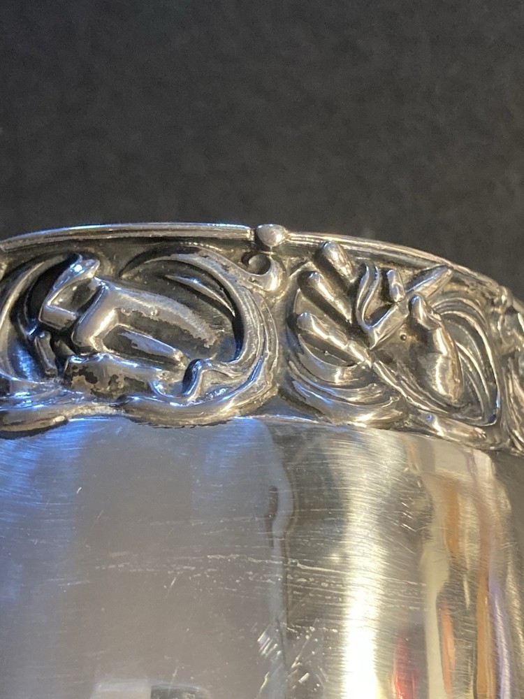1915 Gorham Sterling Cigar Cups Embossed