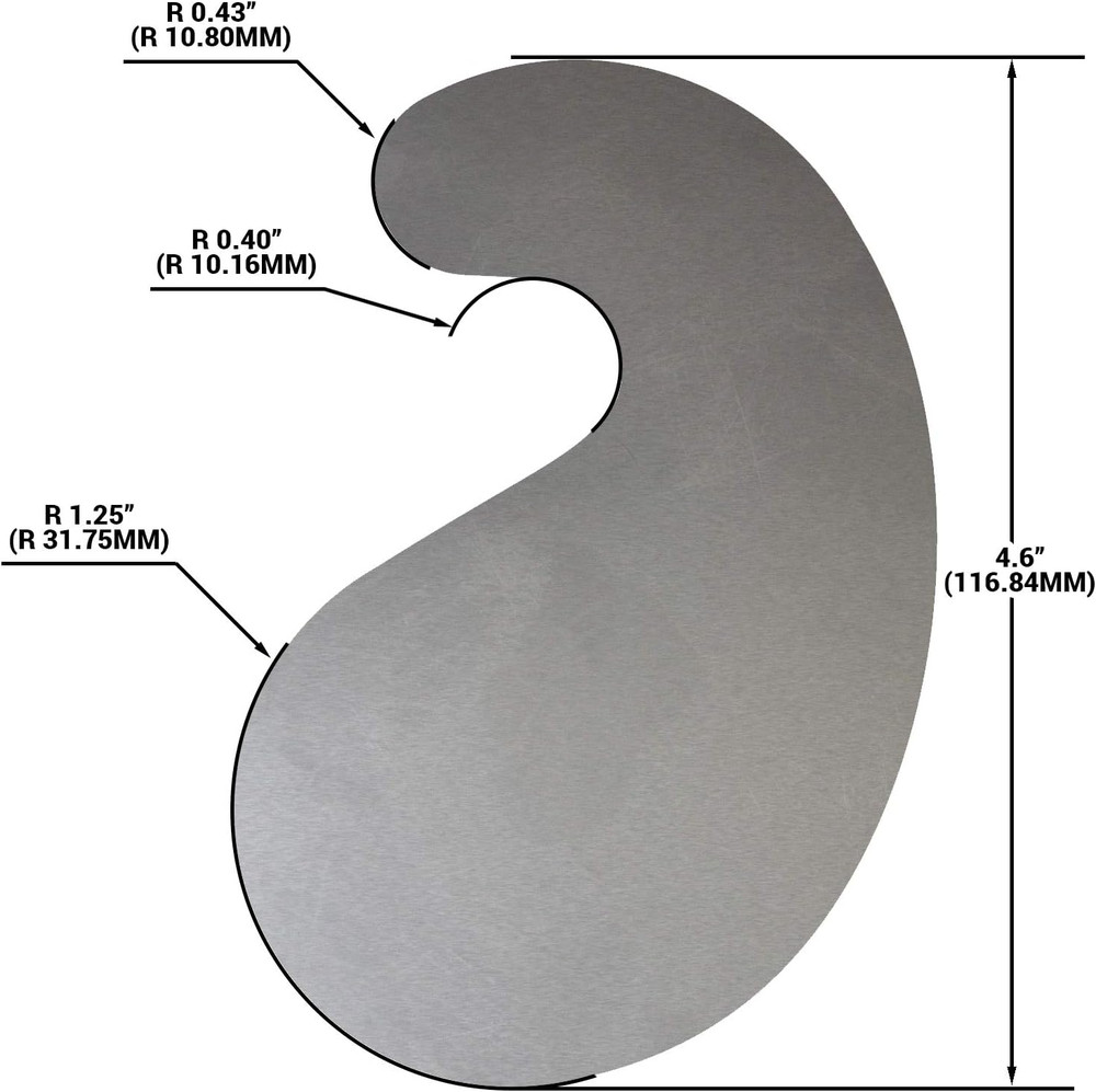 Cabinet Scraper Card Set - Curved 3Pc