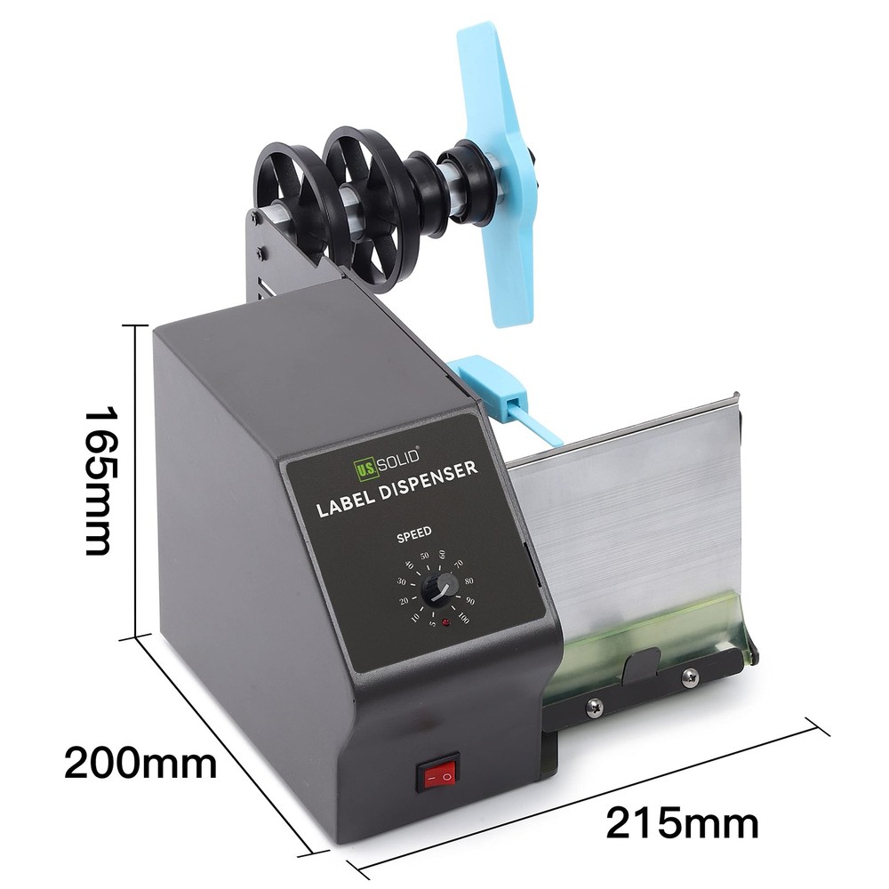 U.S. Solid Automatic Label Dispenser 4.7 in Width 11 in Roll Diameter