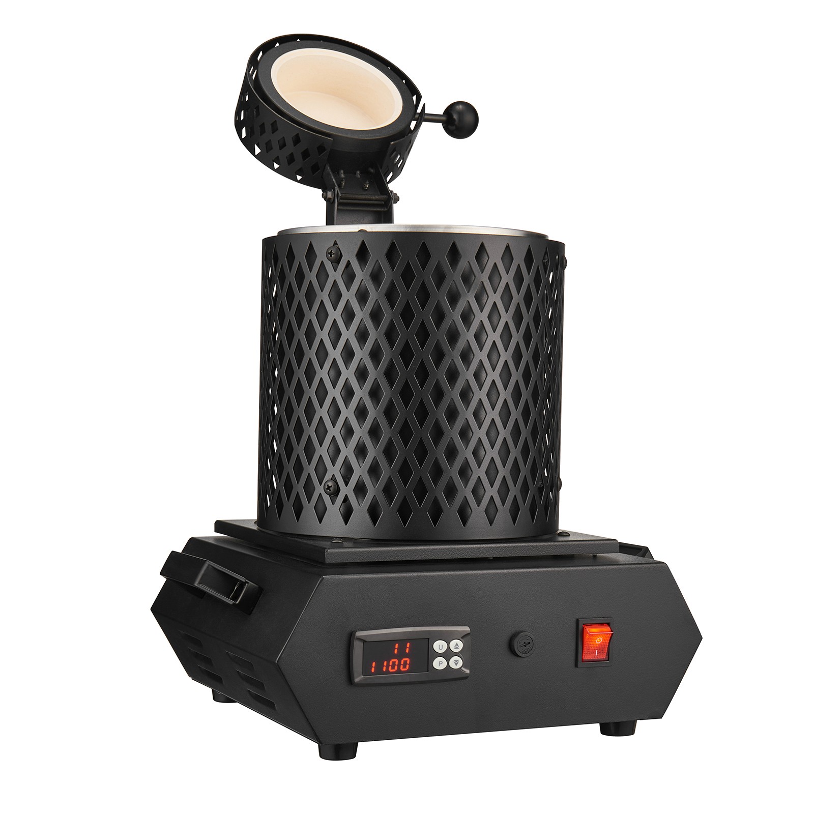 Uimoso Electric Gold Melting Furnace 1350W with Digital Control and 2 Crucibles