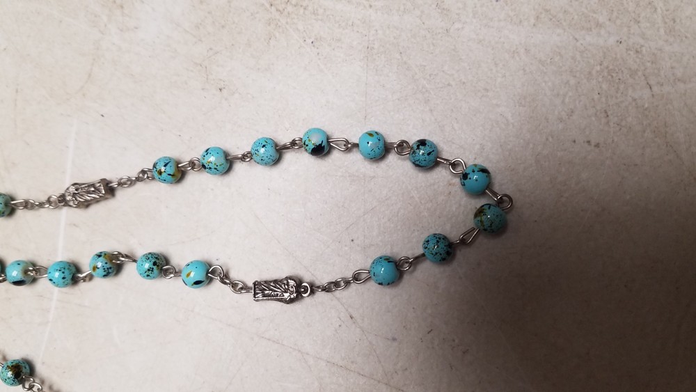 Blue Stone Rosary (C)