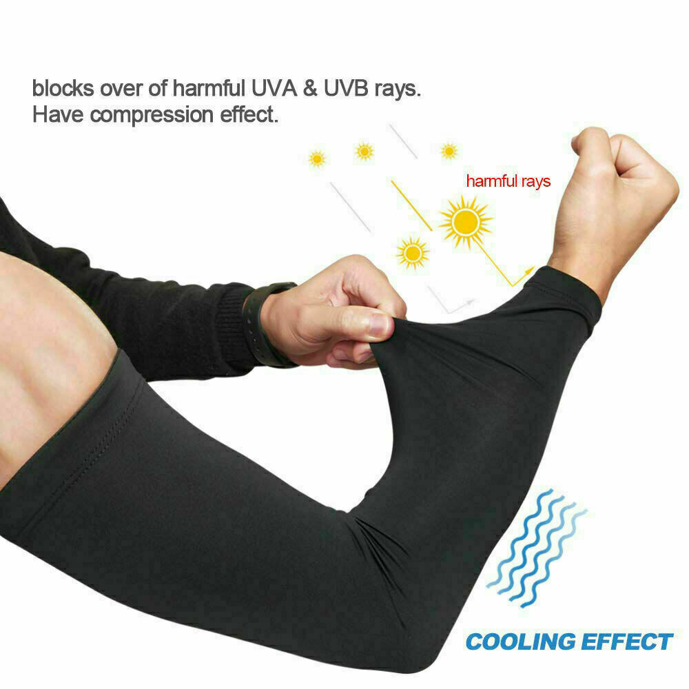 Cooling Sleeves UV Protection Arm Sleeves Arm Cover Sleeve for Men Women US
