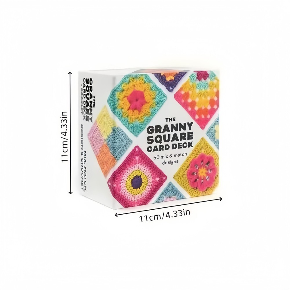 Beginner Crochet Kit: Mixed Plaid Pattern & Dynamic Card Kit - Easy Crochet