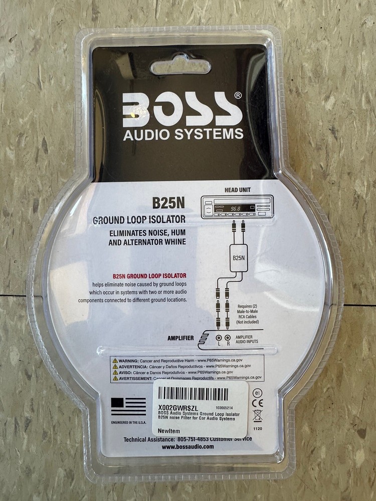 Boss Audio Systems Ground Loop Insulator B25N