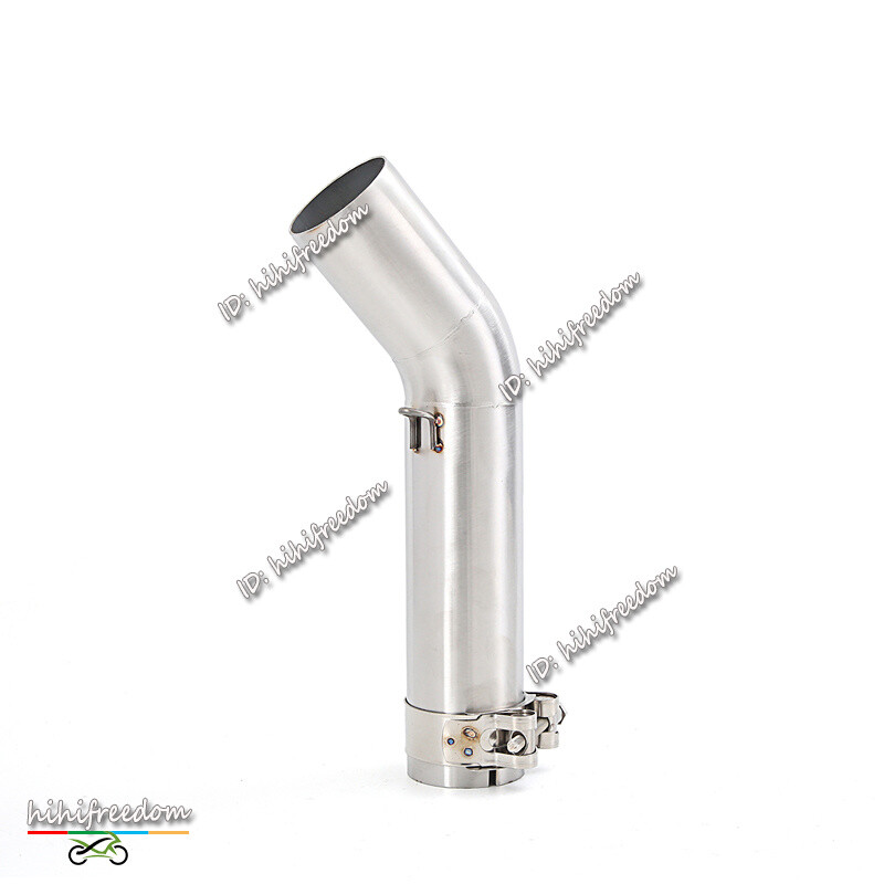 Full Set Exhaust Front Mid Pipe Carbon Muffler For Suzuki GSXR 600 750 2006-2007