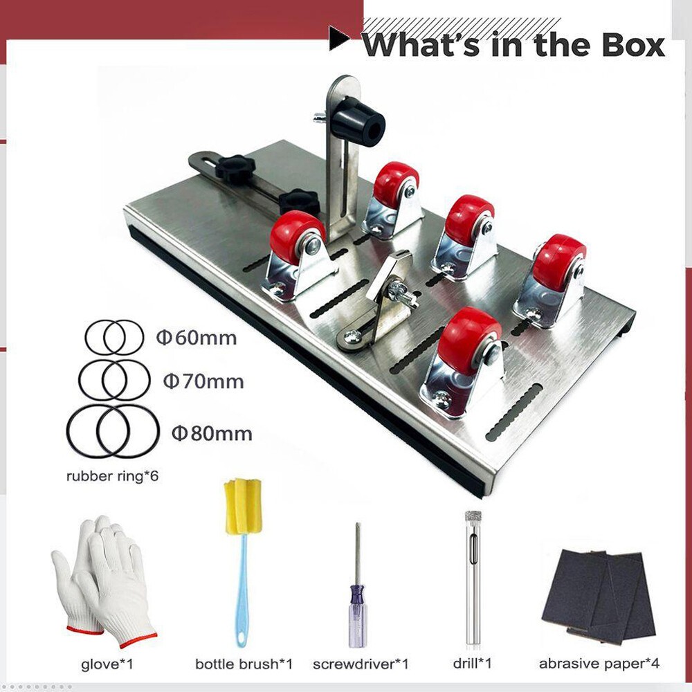 Universal Adjustable DIY Glass Bottle Adjustable Sizes Metal O2G1