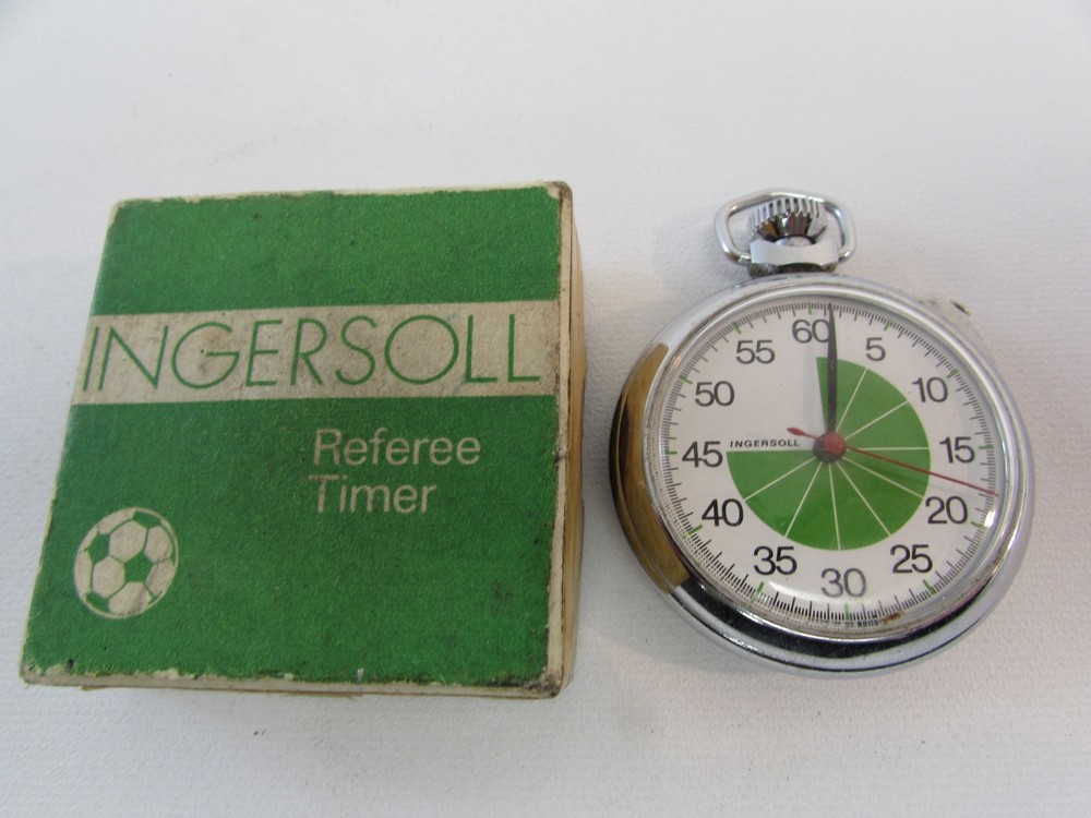(ref288AW) Vintage Ingersoll Referee Timer Boxed Not Working