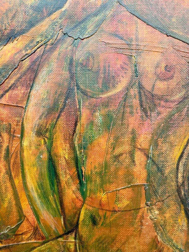 Original Russian Abstract Composition, Graphics, Postmodernism, Signed.