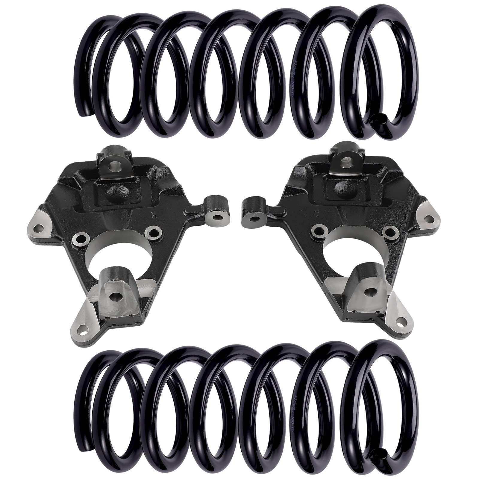 4" Front Lowering Kit for Silverado/Sierra 1500 2WD 1999-2007 Drop Spindles Coil