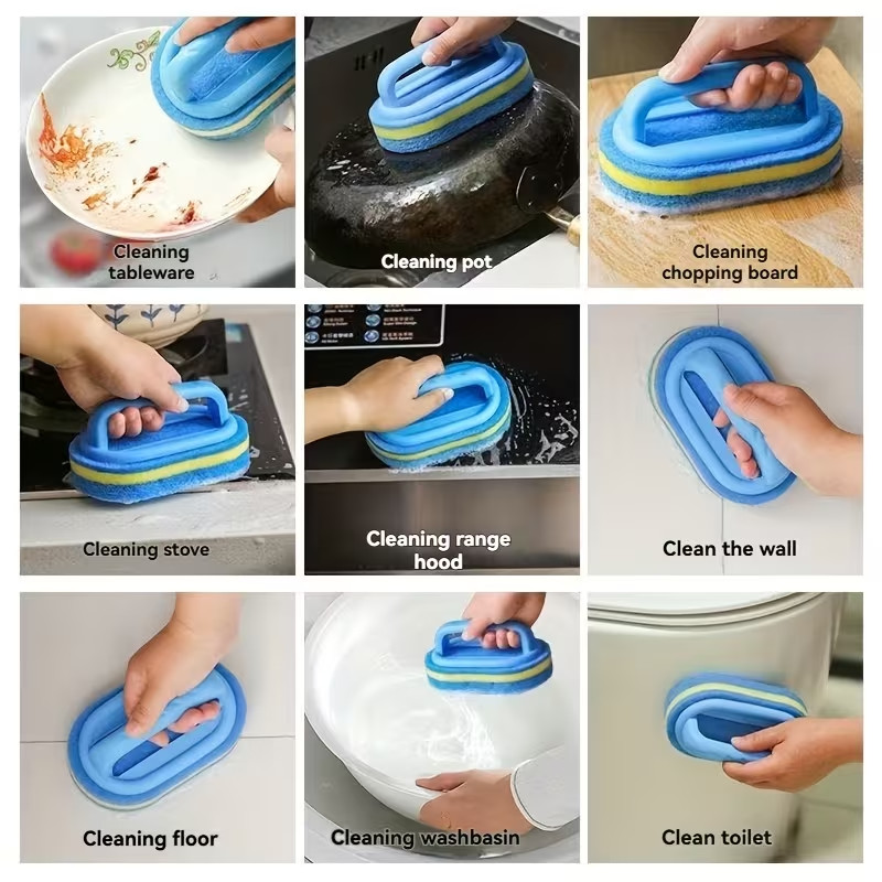 1/2PCS Magic Sponge Easy Cleaning Ceramic Tile Kitchen & Bathroom Surface, Glass