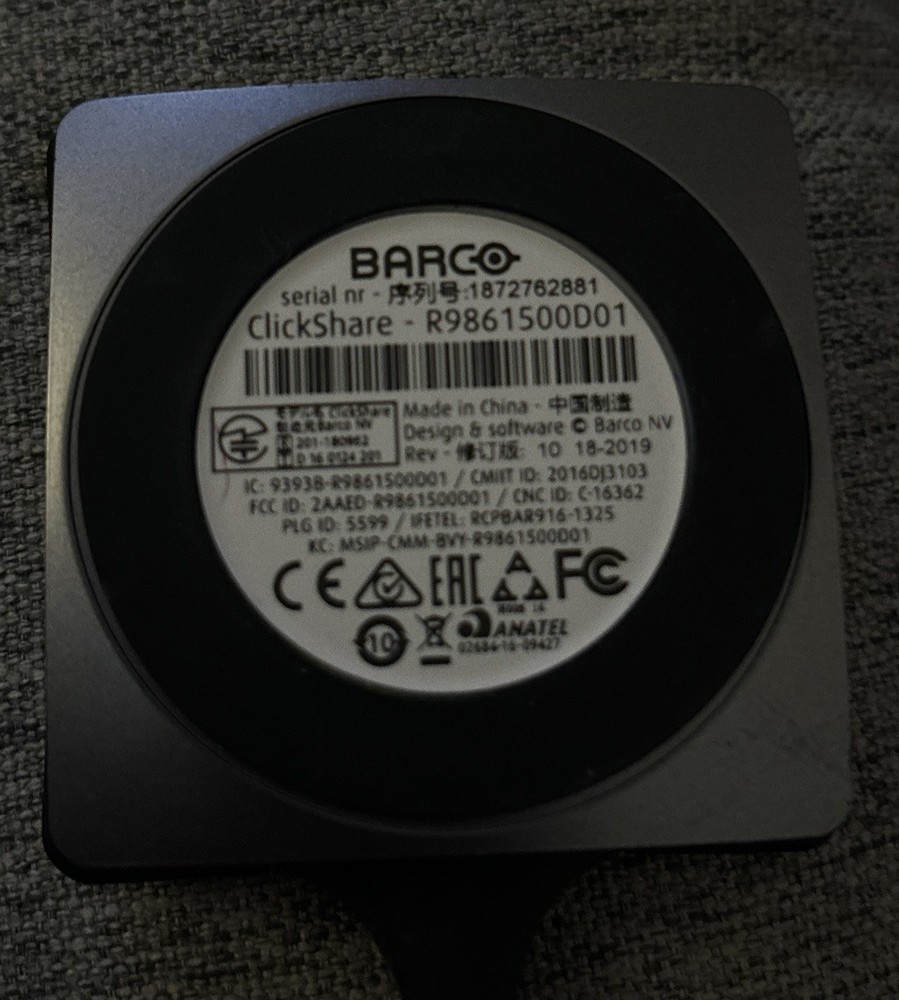 BARCO ClickShare USB-C Presentation Button R9861500D01C