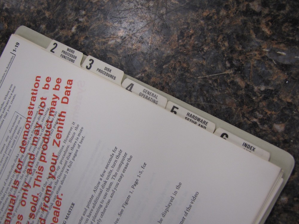 Zenith Data Systems Word Processing Electronic Typing Auto Scribe Manual w/Disks