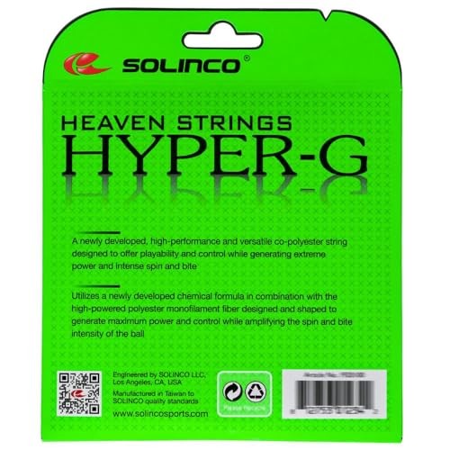 Solinco Heaven Strings Hyper-G Tennis String-18g/1.15mm Assorted Sizes