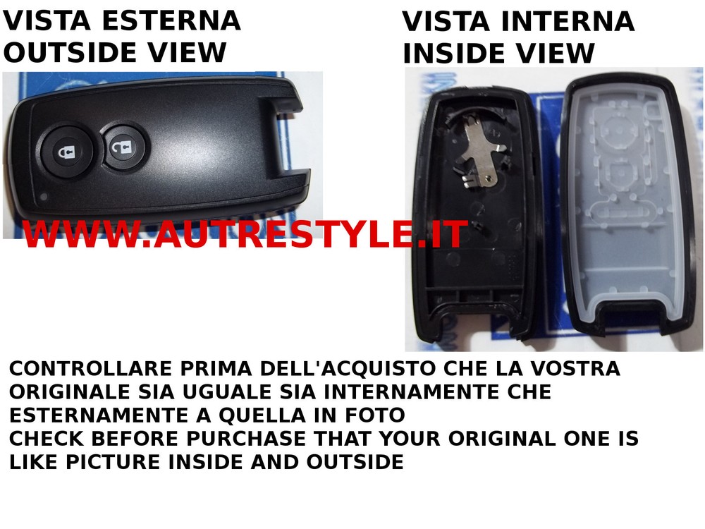 SUZUKI SWIFT VITARA 2 KEY REMOTE CONTROL ELECTRONIC KEY SHELL