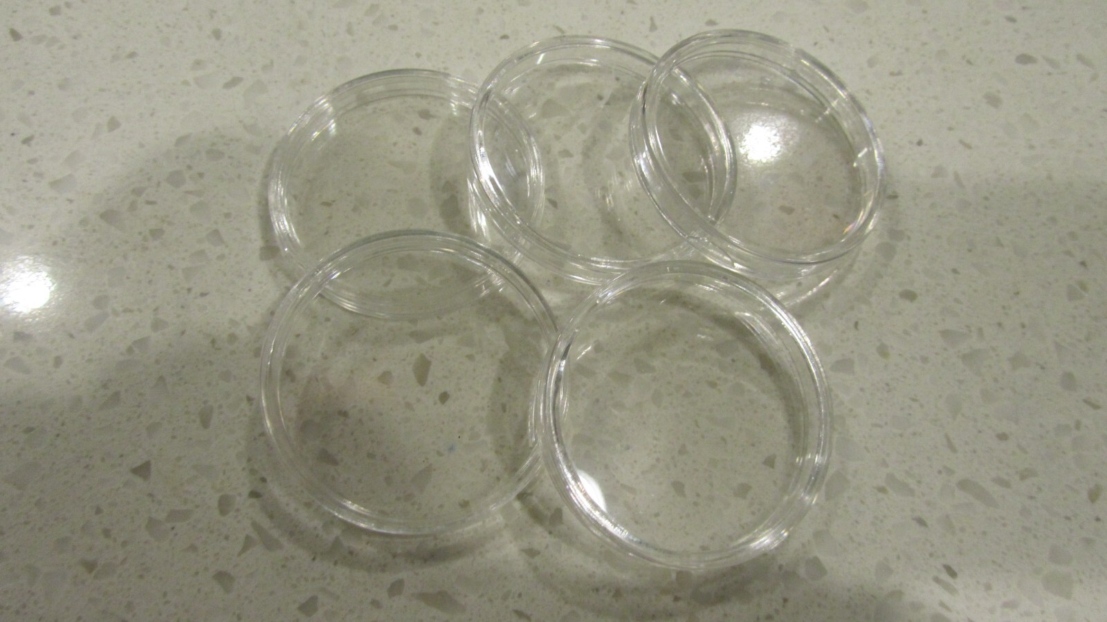 5 Clear 40.6 mm Protector Capsules 2fit Casino Poker Chip 1 oz Silver Eagle Coin